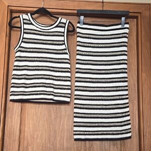 NWOT Nine West 2 Piece Knit Top And Pencil Skirt